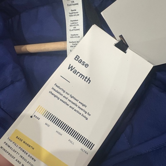 NWT Lululemon Down For It All Vest Psychic Blue Running Puffer Vest Size 2 - Picture 12 of 13